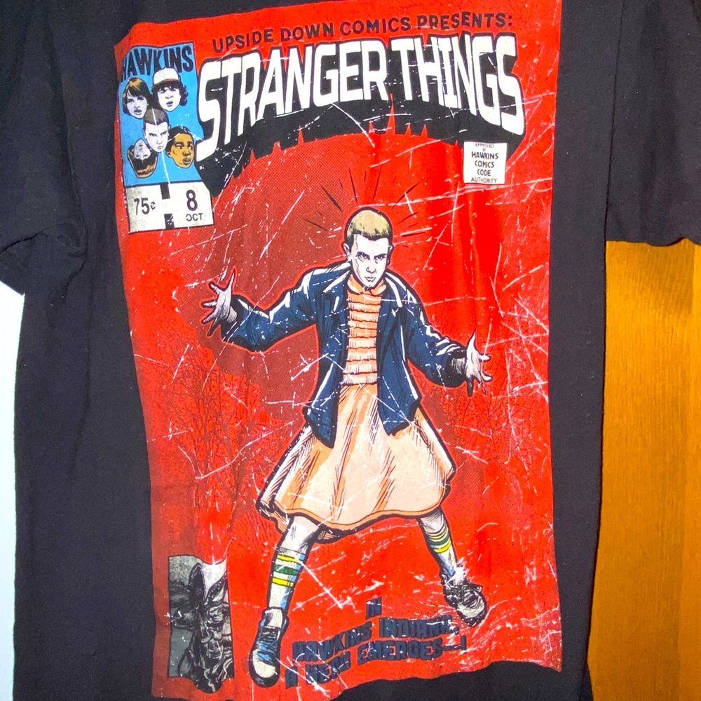 Stranger Things Comic Printed Tee
